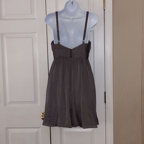 BCBGeneration  pewter  party wedding graduation dress  Sz 6 - Picture 4 of 6